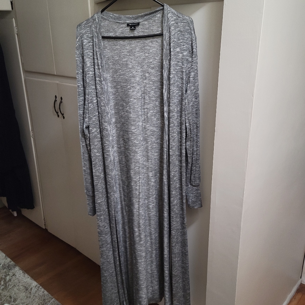 - Floor length cardigan